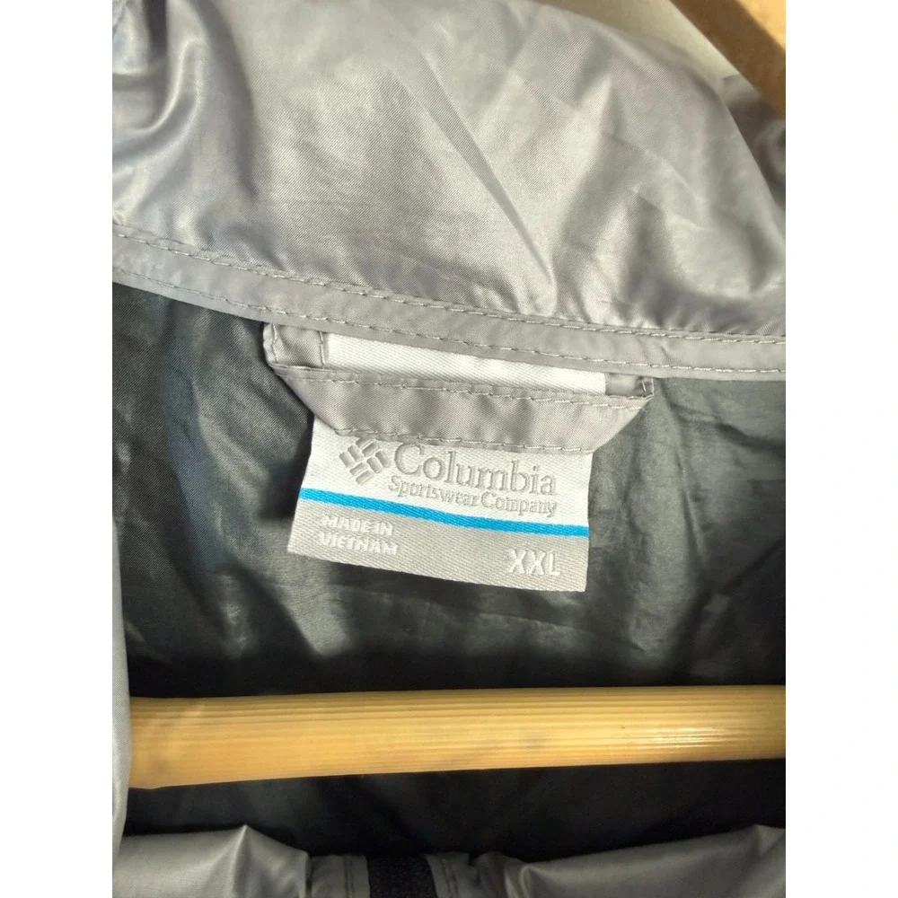 Columbia Men's 2XL Grey College Football Playoff‎ Full-Zip Hooded Windbreaker